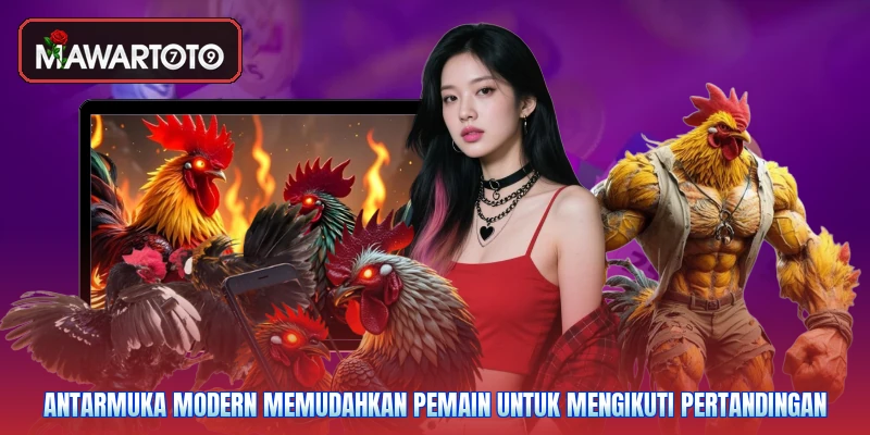 Antarmuka modern memudahkan pemain untuk mengikuti pertandingan